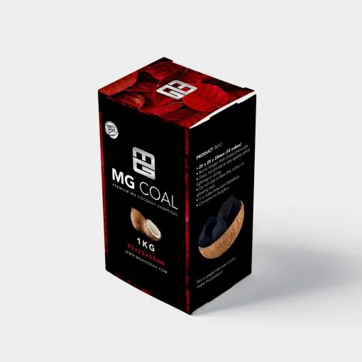 MG Hookah Charcoal Box 1kg 25mm Cubes