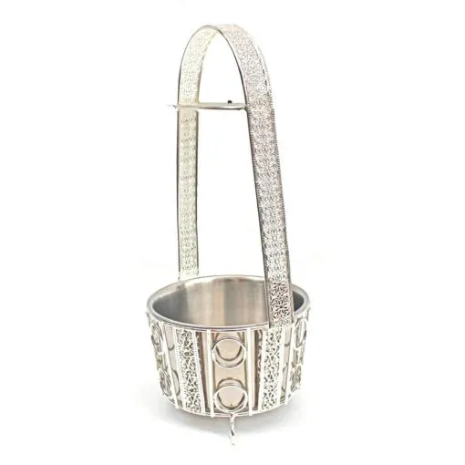 Large Charcoal Bucket Silver